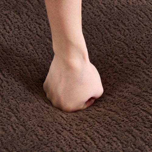 LY-022 Full Compression Sponge L-Shape Sectional Sofa, Brown Modular