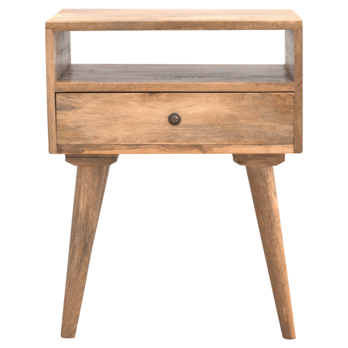 bulk Modern Solid Wood Nightstand with Open Slot for resale